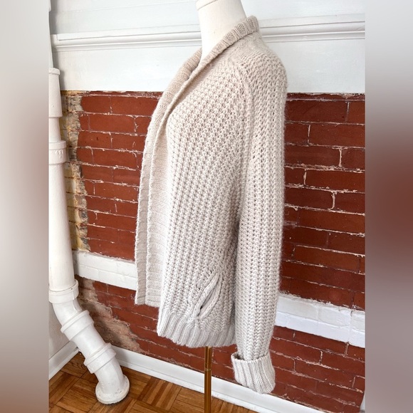 Essentiel  Antwerp Chunky Open Cardigan in Cream - Picture 6 of 11